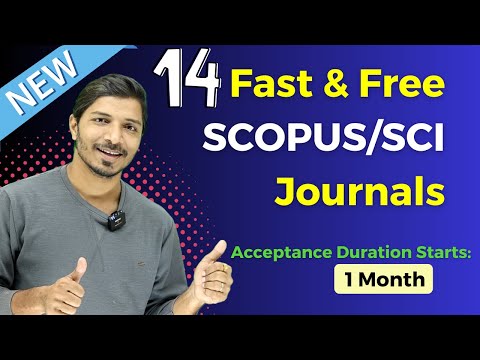 14 Fast and Free Journals September 2024 II Scopus and SCI II My Research Support