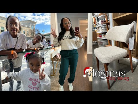 VLOGMAS: TJMAXX HAUL, ICE SKATING, SHOPPING AT WEST ELM| JENNY JACKS