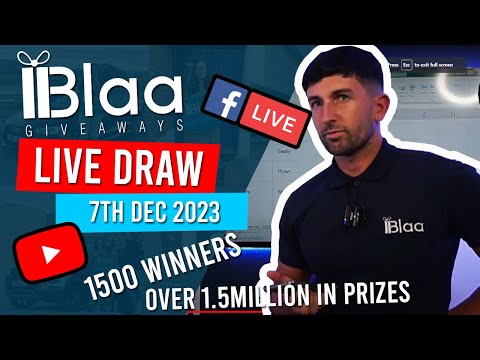 BLAA GIVEAWAYS | LIVE DRAW | 7th December 2023