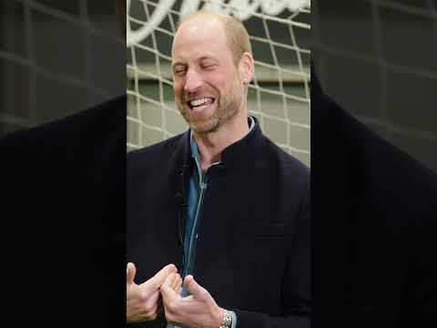 Football legends face off with Prince William