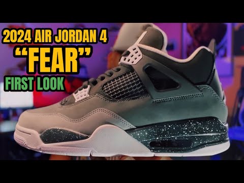 FIRST IN HAND LOOK OF THE 2024 “FEAR” AIR JORDAN 4 ( 3RD PARTY)