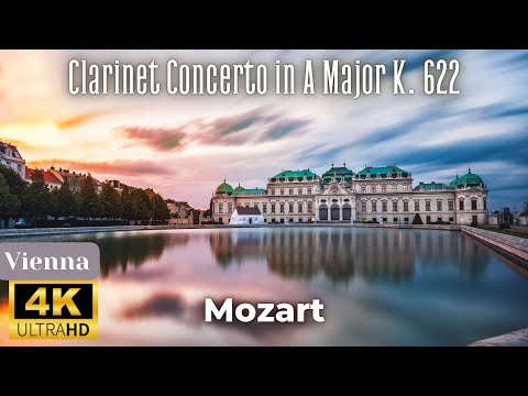 4K Vienna Scenic Relaxation Film - Mozart - Clarinet Concerto in A Major