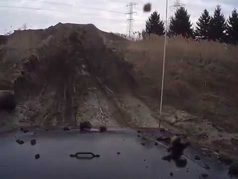 River Road Rally Park Wrangler YJ, dash cam view