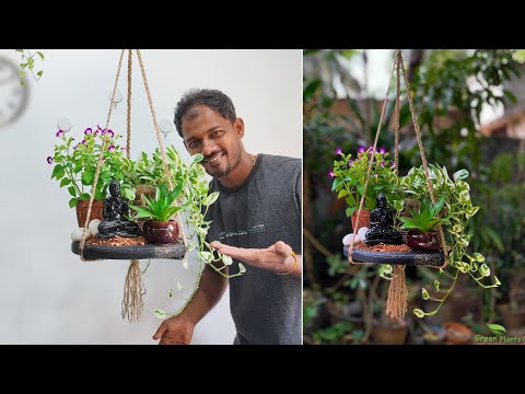 How to Make a Decorative Hanging Plants Looking to Add a Touch of Nature to Indoor//GREEN PLANTS