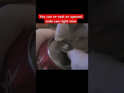 You can easily re-seal a soda can that’s already opened #viralhacks #diy #lifehacks