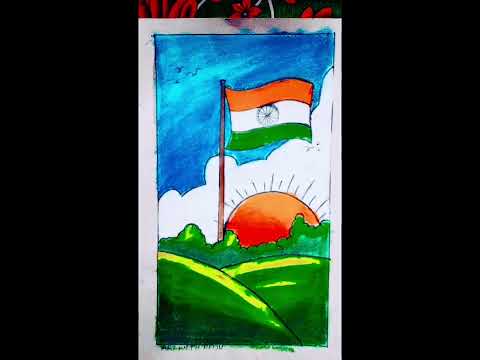 75th independence day drawing 🇮🇳 ||Happy Independence Day ||#art #drawing #youtubeshorts