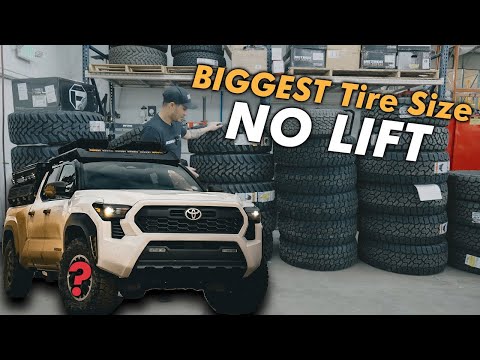 Maximum Tire Size For 2024 Tacoma WITHOUT Lift Kit!