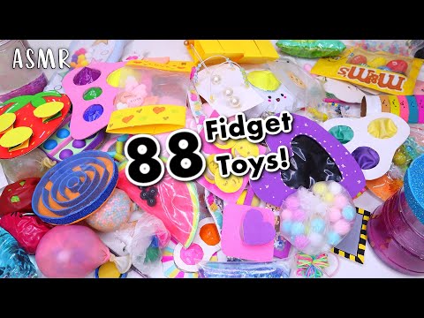 A collection of 88 different handmade Fidget Toys | Pop It | Homemade Fidget Toy ASMR