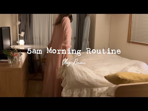 5:00 a.m. Getting up at dawn to start the day| Morning Routine of living alone in Japan VLOG