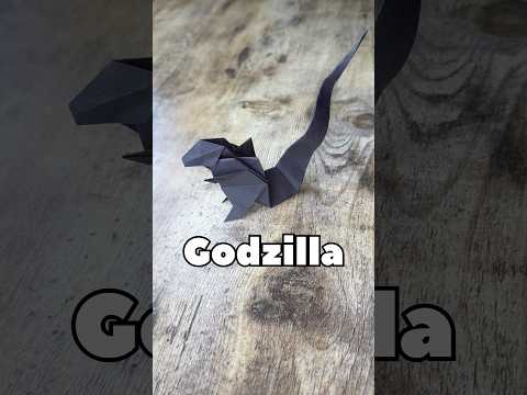 EASY ORIGAMI GODZILLA PAPER CRAFT TUTORIAL | HOW TO MAKE ORIGAMI GODZILLA #godzilla #godzillavskong