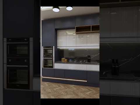 Modular kitchen interior design #shorts #shortvideo #short #kitchen #kitchendesign #home #ytshorts