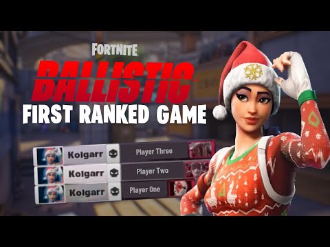 We CRUSHED my first ranked game! (Fortnite Ballistic)