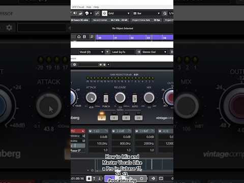 How to Mix and Master Vocals Like a Pro in Cubase 11, 12, 13. #vocalmixing #cubase #mixingtips