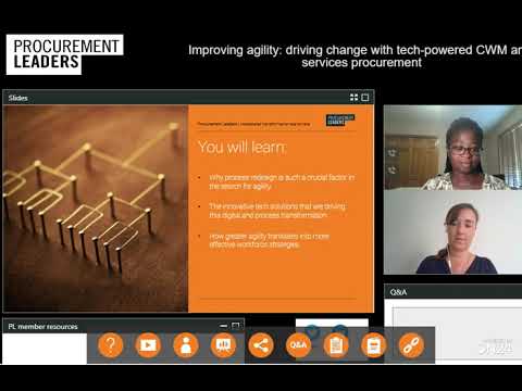 Improving agility: driving change with tech-powered CWM and services procurement