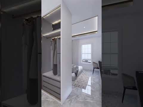 3D BEDROOM WALKTHROUGH #walkthrough #walking #3d #srinterior #homedecor #interiormaster #home