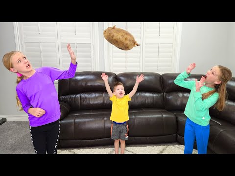 Last to Catch the Potato Wins!! Playing Hot Potato and Other Mini Games!