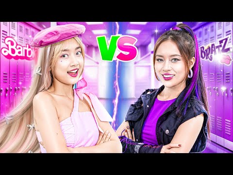 Bratz Sister Vs Barbie Sister At School! My Sister Becomes A Good Girl