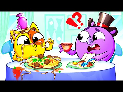 First Time at the Restaurant 🍔 Good Manners | Kids Songs 🐱🐨🐰🦁 And Nursery Rhymes by Baby Zoo