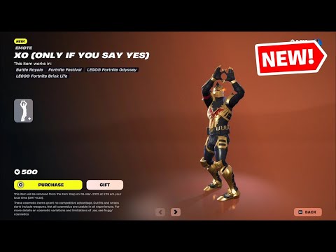 Fortnite NEW XO (Only if you say yes) Emote (Icon Series) in Fortnite Item Shop - ENHYPEN x FORTNITE