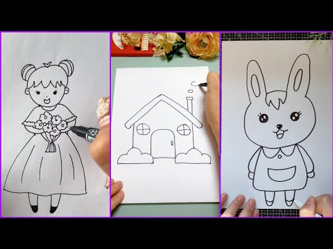 Relaxing Creative Art | Fun and Easy Drawing Tricks. Simple Pencil Drawing Tutorials,  ▶12