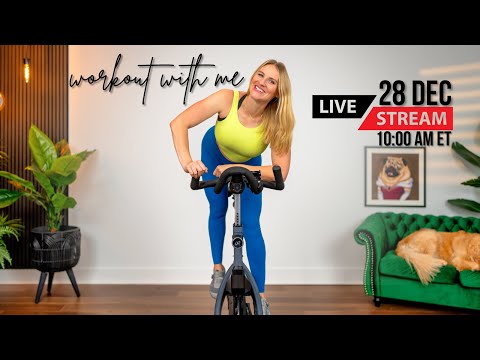 LIVE Indoor Cycling Workout! | 30-minute Indoor Cycling Class + ENCORE!