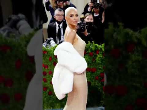 Marilyn Monroe Vs Kim Kardashian!🤯😱😰#shorts #marilynmonroe #kimkardashian #dress #fashion