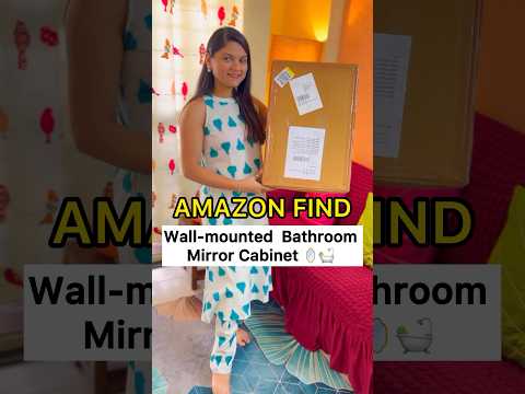 Mirror cabinet for bathroom🛀 #bathroom #cabinet #creator #homeimprovement #ytshortsindia #homedecor