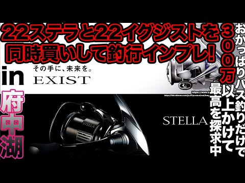 冬 22ステラと22イグジストを同時購入! 真冬の府中湖で釣行インプレ 最高峰リールなら釣らせてくれるのでは!? 300万以上かけてバス釣り最高を探求中 #バス釣り #stella #exist