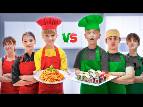 Girls vs. Boys Cooking Challenge