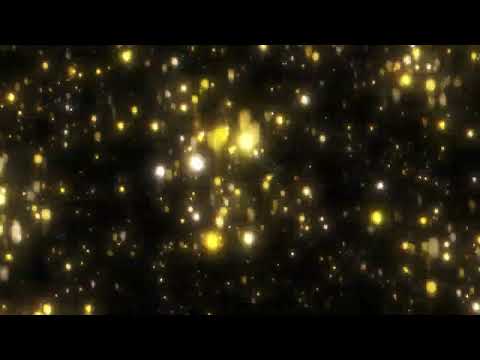 Sparkling Glowing Golden Dust Particles Background Looped Animation | Free HD Version Footage