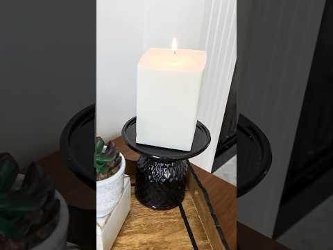 DIY candle with Dollar Tree items #dollartreediy