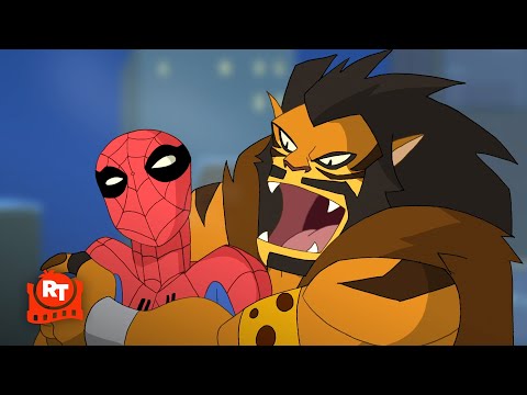 The Spectacular Spider-Man - Spider-Man vs. Mysterio & Kraven at Christmas (S2E3) | Movieclips