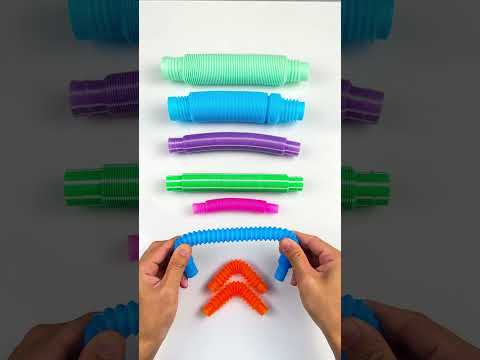 Compilation Pop Tubes Of Creation Toy ASMR DIY #poptube #compilation #relaxing #asmr #satisfying