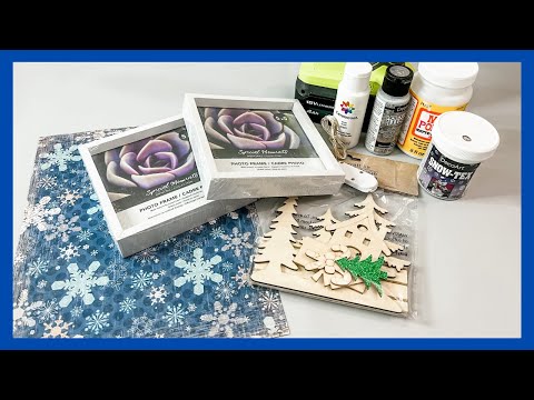 Light Up Winter DIY || Dollar Tree Frames || Just 1 Quick Craft