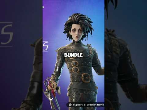 NEW EDWARD SCISSORHANDS SKIN is HERE 🔥👀 #shorts #fortnite