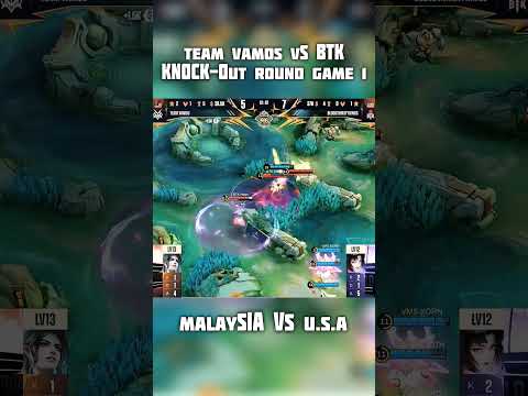 Team Vamos vs BTK Team Malaysia vs U.S.A knockout round Game Highlights #mobilelegends #mlbbmalaysia