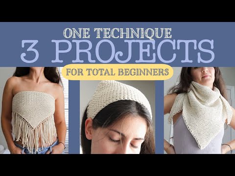 3 Projects Absolute Beginners Can Knit Today! // Stuck on scarf island? Try these triangles!