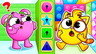 Magic Rooms Challenge 🧩 Playroom Puzzle Adventure 🐻✨ Can They Find the Way Out? by Baby Zoo TV