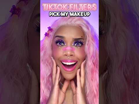 CUTE ✅ or FAIL? ❌ Tiktok Filters Pick My Makeup 🌸💜