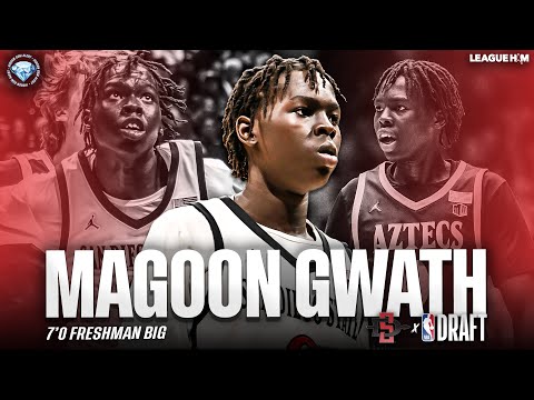 Magoon Gwath Mid Season SDSU Highlights | Intriguing 7-foot Sleeper NBA Prospect!