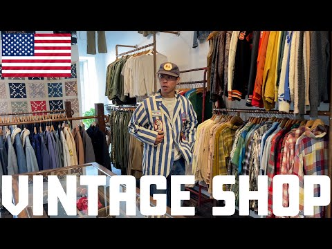 (with English subtitles) awesome vintage shop in LA