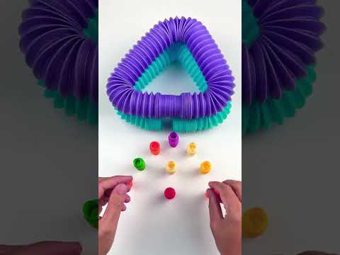 Big 🆚 Mini POP-TUBE #satisfyingvideos #relaxing #oddasmr #poptubesounds #creative #diy #toys