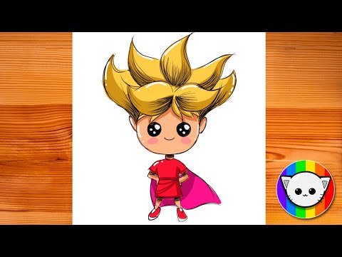 How to draw superhero girl - Drawing tutorial for beginners