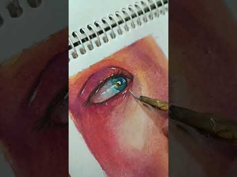 eye painting #painting #watercolor #art