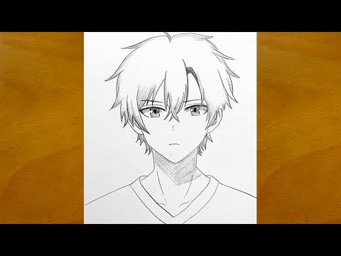 How to Draw an Anime Boy Step by Step || Easy Anime Pencil Sketch