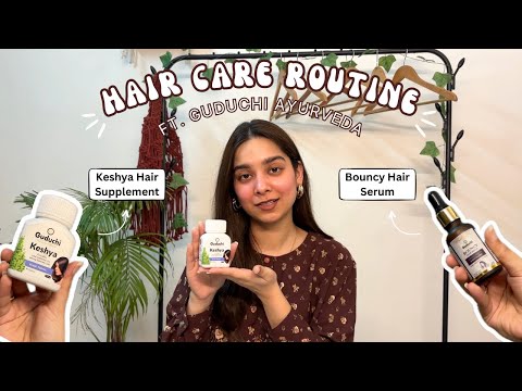 Haircare Routine ft. Guduchi Ayurveda || Tanisha Madhok #collab #haircareroutine #haircare