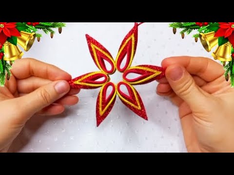 How to Make Glitter Tree Ornaments🎄 Economical  decoration idea for home