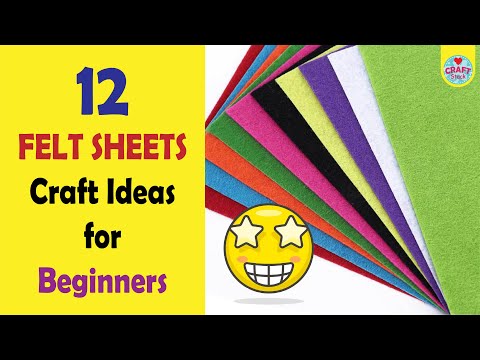 Felt sheet Craft Ideas for Beginners to make | @CraftStack