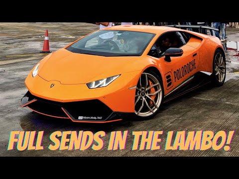 Lamborghini Huracan goes wild at Drift Event!