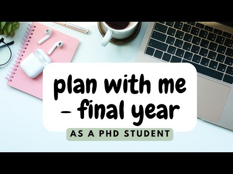 Plan with me for final year of my PhD - Setting up my academic calendar